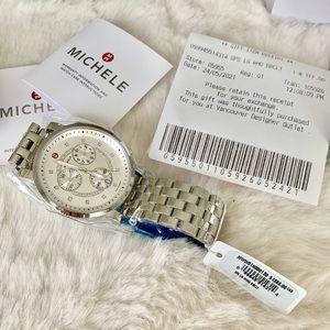 MICHELE SPORTS SAIL DIAMOND DIAL CHRONOGRAPH WATCH